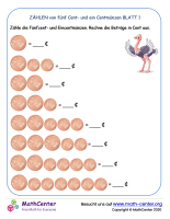 Zählen Von Fünf Cent Ein Cent Eur Münzen 1