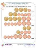 Zählen Von Geld Bis 50¢ Blatt 1