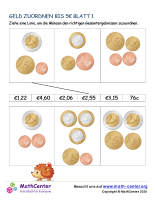 Geld Zuordnen Bis €5 Blatt 1