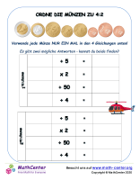 Ordne Die Münzen Zu 4:2 (Euro)