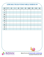 Leere Multiplikationstabelle Bis 10X10 #4