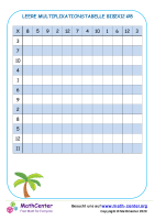 Leere Multiplikationstabelle Bis 12X12 #8