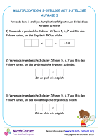 Multiplikation: 2-Stellige Mit 1-Stellige Aufgabe 3