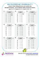 Multiplizieren Mit Zehnern Blatt 1
