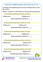 Kleinstes Gemeinsames Vielfaches Blatt 3A