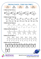 Ordinalzahlen - Finde Und Färbe 2