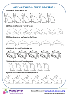 Ordinalzahlen - Finde Und Färbe 3