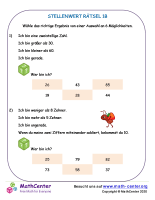 Stellenwert Rätsel 1B