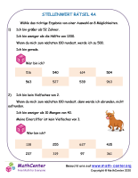 Stellenwert Rätsel 4A