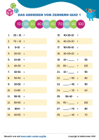 Das Addieren Von Zehnern Quiz 1