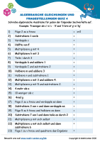 Algebraische Gleichungen Und Fragestellungen Quiz 4