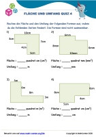 Fläche Und Umfang Quiz 4