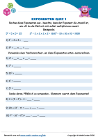 Exponenten Quiz 1