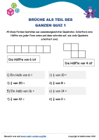 Brüche Als Teil Des Ganzen Quiz 1