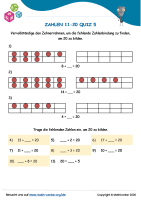 Zahlen 11-20 Quiz 5