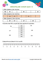 Zweistellige Zahlen Quiz 13