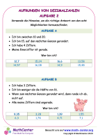 Aufrunden Von Dezimalzahlen Aufgabe 2