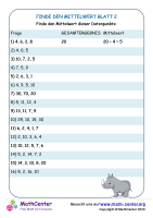 Finde Den Mittelwert Blatt 2