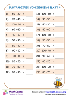 Subtrahieren Von Zehnern Blatt 4