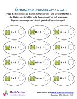 6 Einmaleins - Frosch Blatt 2 (X And ÷)