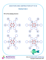 Addition and subtraction to 10 – Puzzle No.3