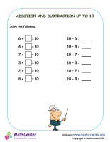 Addition and subtraction up to 10