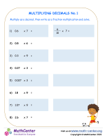 Multiplying Decimals No.1