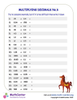 Multiplying Decimals No.6