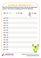 Dividing by approximate No.2