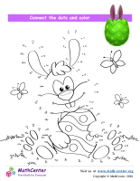 Easter Bunny Dot To Dot To 75