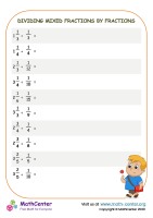 Dividing Mixed Fractions by Fractions No.1