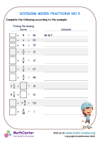 Dividing Mixed Fractions No.5