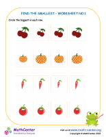Find The Smallest – Worksheet No.1