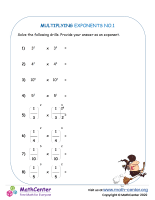 Multiplying Exponents - No.1