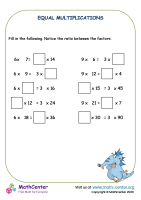 Equal Multiplications No.1