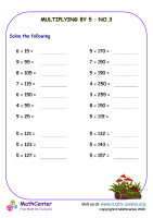 Multiplying by 5 No.3