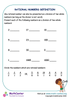 Rational Numbers Definition