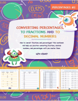 Percentages Fractions and Decimals conversion