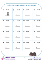 2 Dígito - Suma Dentro De 100 - Hoja 4