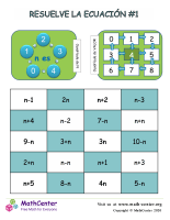 Resuelve el juego de ecuaciones # 1