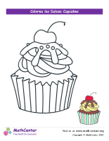 Colorear el cupcake N° 7