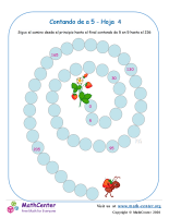 Contando de a 5 - Hoja 4