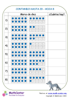 Contando Hasta 20 Hoja 8