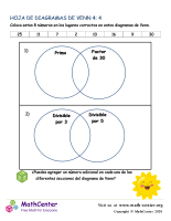 Hoja De Diagramas De Venn 4: 4