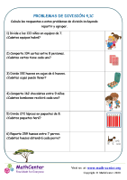 Problemas de división - Hoja 4.1 C