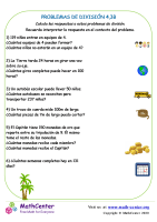 Problemas de división - Hoja 4.3 B