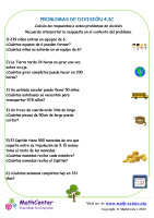 Problemas de división - Hoja 4.3 C