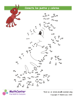 Conecta los puntos Hasta 100 - Hormiga