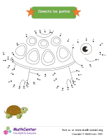 Conecta los puntos Hasta 49 - Tortuga