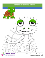 Conecta los puntos Hasta 59 - Tortuga